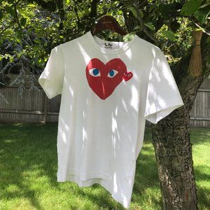 Comme Des Garcons Heart Graphic Tee